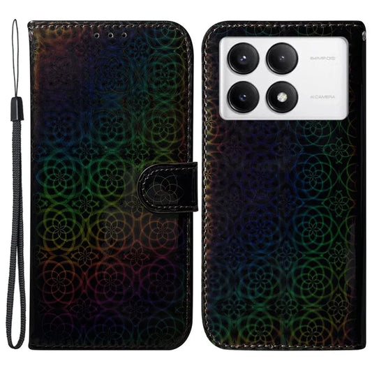 For Xiaomi Poco F6 Pro 5G / Redmi K70 5G / K70 Pro 5G Phone Case Dazzling Flower Leather Cover