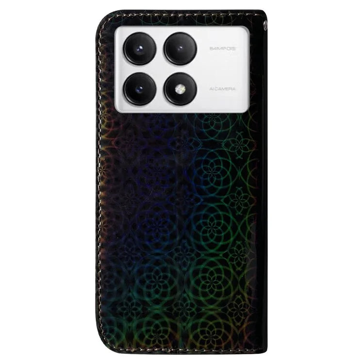 For Xiaomi Poco F6 Pro 5G / Redmi K70 5G / K70 Pro 5G Phone Case Dazzling Flower Leather Cover