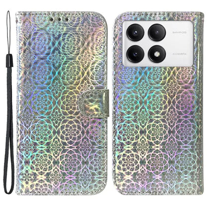 For Xiaomi Poco F6 Pro 5G / Redmi K70 5G / K70 Pro 5G Phone Case Dazzling Flower Leather Cover