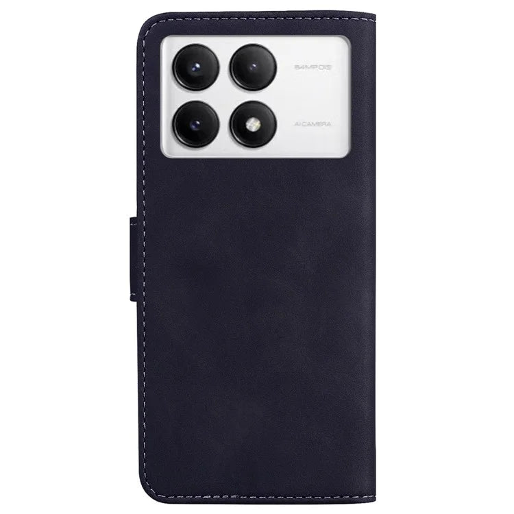 For Xiaomi Poco F6 Pro 5G / Redmi K70 5G / K70 Pro 5G Phone Case Solid Color Leather Wallet Cover