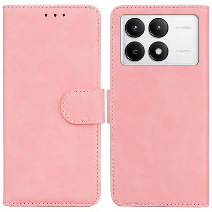 For Xiaomi Poco F6 Pro 5G / Redmi K70 5G / K70 Pro 5G Phone Case Solid Color Leather Wallet Cover