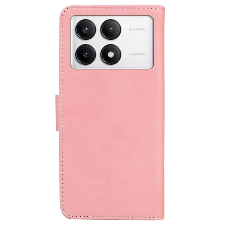 For Xiaomi Poco F6 Pro 5G / Redmi K70 5G / K70 Pro 5G Phone Case Solid Color Leather Wallet Cover