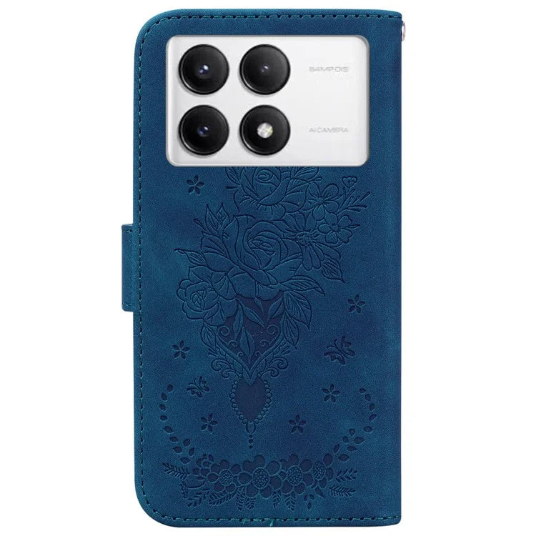 For Xiaomi Poco F6 Pro 5G / Redmi K70 5G / K70 Pro 5G Case Leather Phone Cover Pattern Imprint