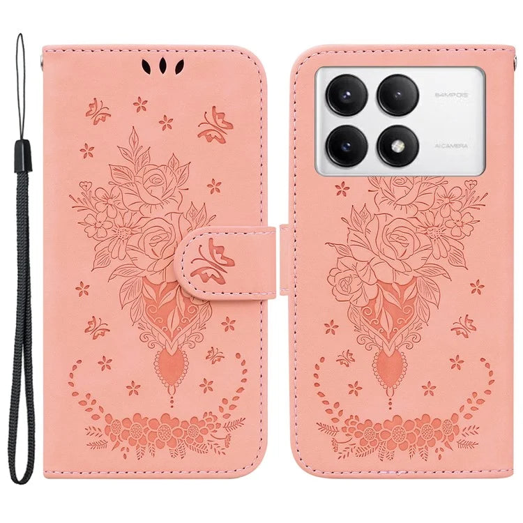 For Xiaomi Poco F6 Pro 5G / Redmi K70 5G / K70 Pro 5G Case Leather Phone Cover Pattern Imprint