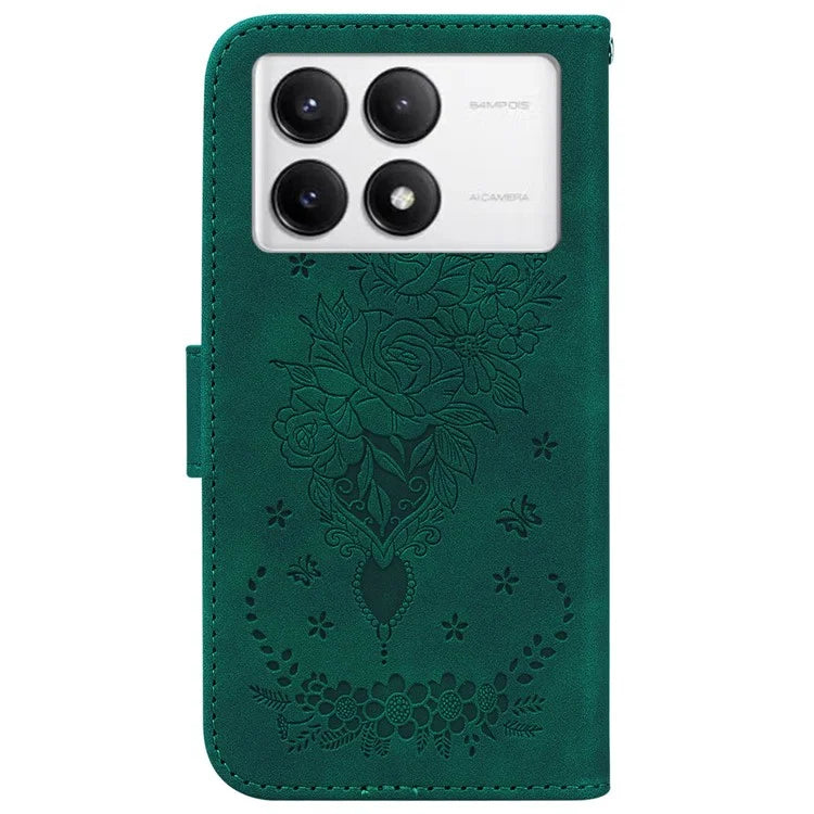 For Xiaomi Poco F6 Pro 5G / Redmi K70 5G / K70 Pro 5G Case Leather Phone Cover Pattern Imprint