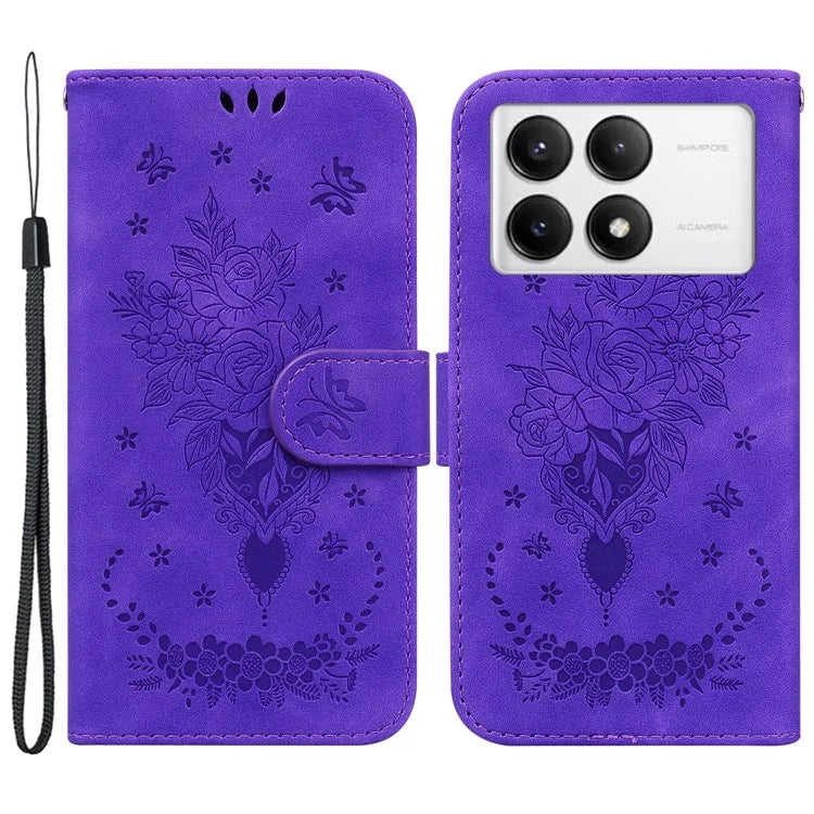 For Xiaomi Poco F6 Pro 5G / Redmi K70 5G / K70 Pro 5G Case Leather Phone Cover Pattern Imprint