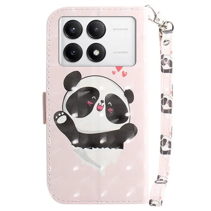 For Xiaomi Poco F6 Pro 5G / K70 5G / K70 Pro 5 Wallet Phone Case 3D Pattern Print Leather Flip Cover