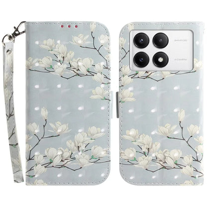 For Xiaomi Poco F6 Pro 5G / K70 5G / K70 Pro 5 Wallet Phone Case 3D Pattern Print Leather Flip Cover