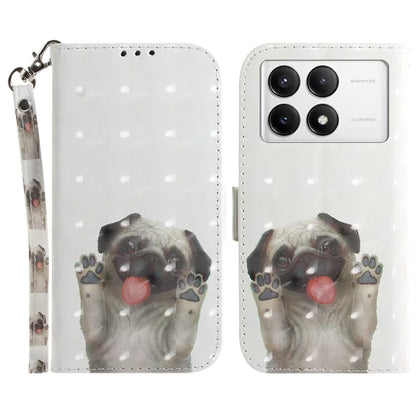 For Xiaomi Poco F6 Pro 5G / K70 5G / K70 Pro 5 Wallet Phone Case 3D Pattern Print Leather Flip Cover