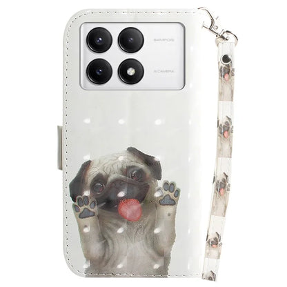 For Xiaomi Poco F6 Pro 5G / K70 5G / K70 Pro 5 Wallet Phone Case 3D Pattern Print Leather Flip Cover