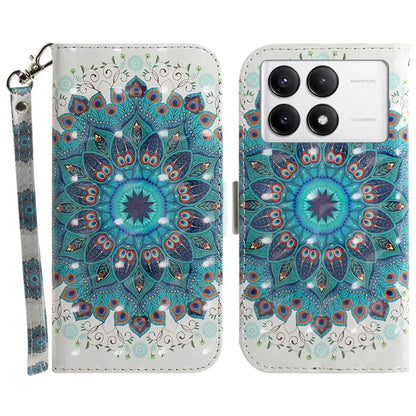 For Xiaomi Poco F6 Pro 5G / K70 5G / K70 Pro 5 Wallet Phone Case 3D Pattern Print Leather Flip Cover