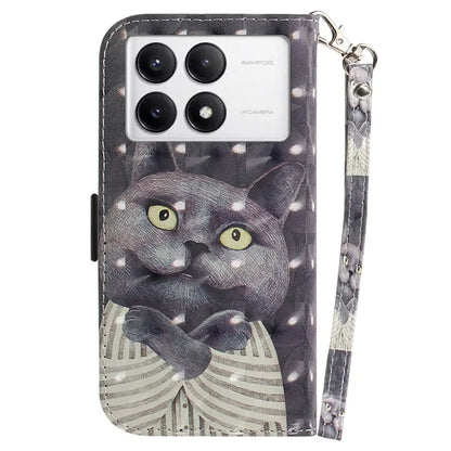 For Xiaomi Poco F6 Pro 5G / K70 5G / K70 Pro 5 Wallet Phone Case 3D Pattern Print Leather Flip Cover