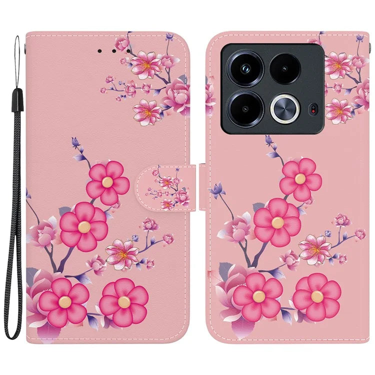 For Infinix Note 40 Pro 5G / 40 Pro+ Wallet Phone Case Pattern Print Leather Cover