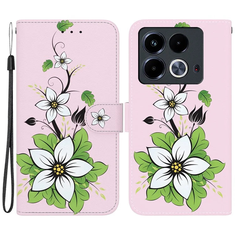For Infinix Note 40 Pro 5G / 40 Pro+ Wallet Phone Case Pattern Print Leather Cover