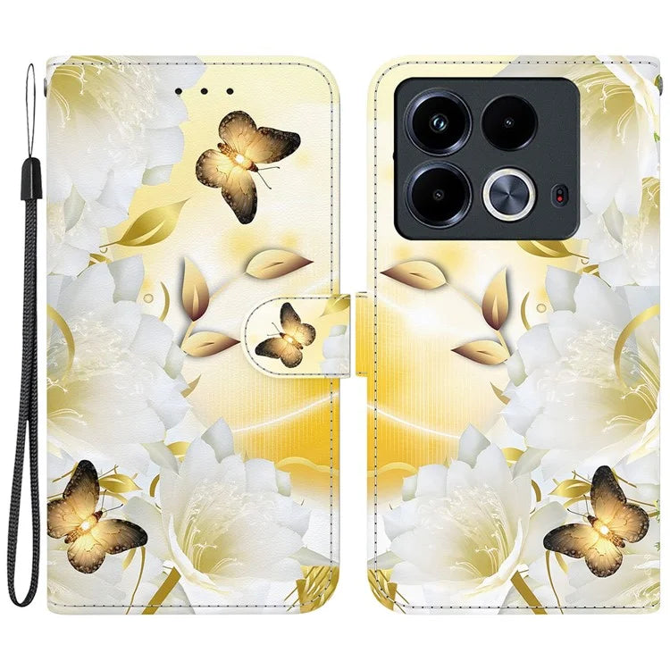 For Infinix Note 40 Pro 5G / 40 Pro+ Wallet Phone Case Pattern Print Leather Cover