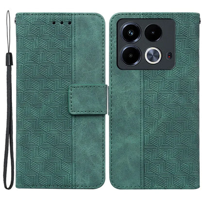 For Infinix Note 40 Phone Case Geometry Pattern Wallet Leather Flip Cover