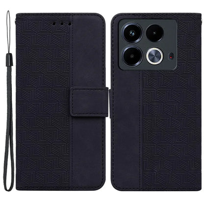 For Infinix Note 40 Phone Case Geometry Pattern Wallet Leather Flip Cover