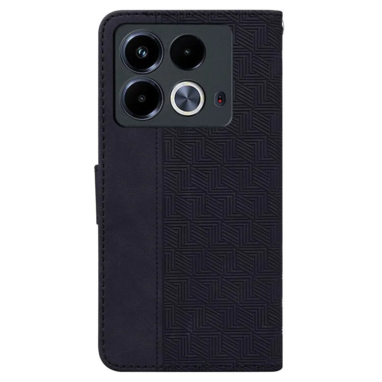 For Infinix Note 40 Phone Case Geometry Pattern Wallet Leather Flip Cover