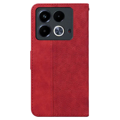 For Infinix Note 40 Phone Case Geometry Pattern Wallet Leather Flip Cover