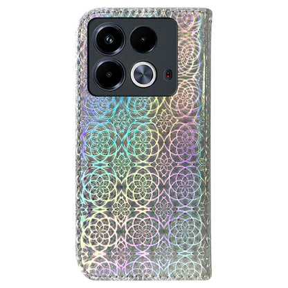 For Infinix Note 40 Stand Case Dazzling Flower Leather Phone Cover