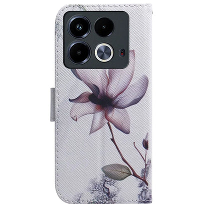 For Infinix Note 40 Phone Case Pattern Print Leather Wallet Cover