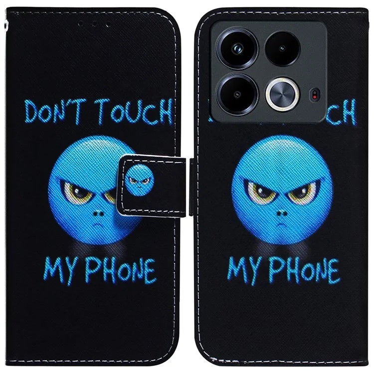For Infinix Note 40 Phone Case Pattern Print Leather Wallet Cover