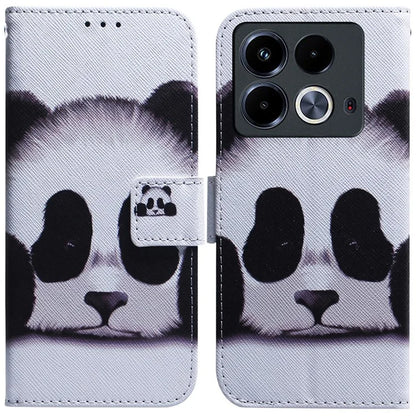 For Infinix Note 40 Phone Case Pattern Print Leather Wallet Cover