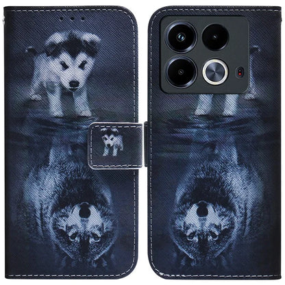 For Infinix Note 40 Phone Case Pattern Print Leather Wallet Cover