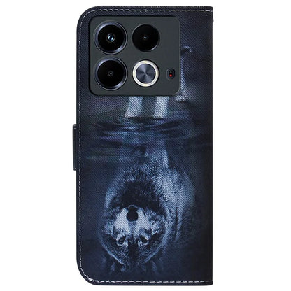 For Infinix Note 40 Phone Case Pattern Print Leather Wallet Cover