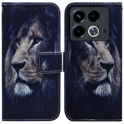 For Infinix Note 40 Phone Case Pattern Print Leather Wallet Cover