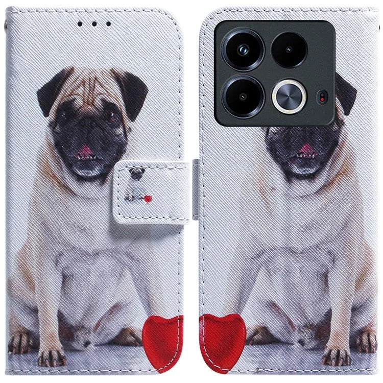 For Infinix Note 40 Phone Case Pattern Print Leather Wallet Cover