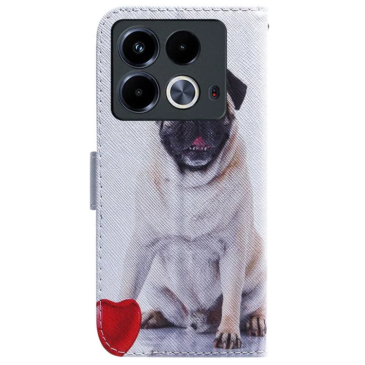 For Infinix Note 40 Phone Case Pattern Print Leather Wallet Cover