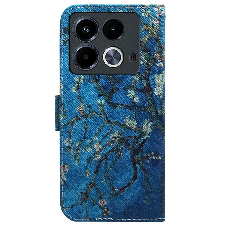 For Infinix Note 40 Phone Case Pattern Print Leather Wallet Cover