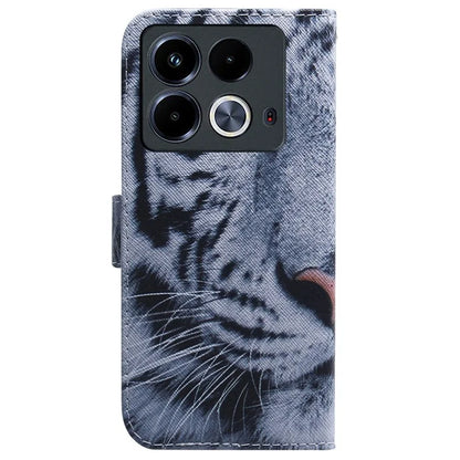 For Infinix Note 40 Phone Case Pattern Print Leather Wallet Cover