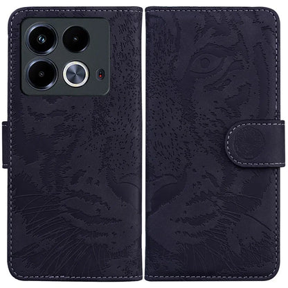 For Infinix Note 40 Case Tiger Imprint Stand Leather Phone Cover