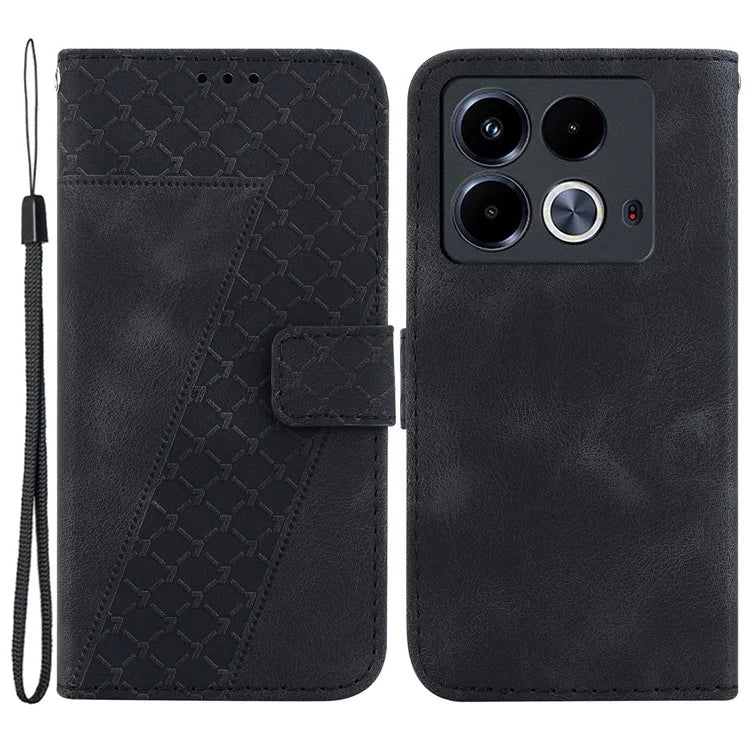 For Infinix Note 40 Shockproof Case Pattern Imprint PU Leather Phone Cover