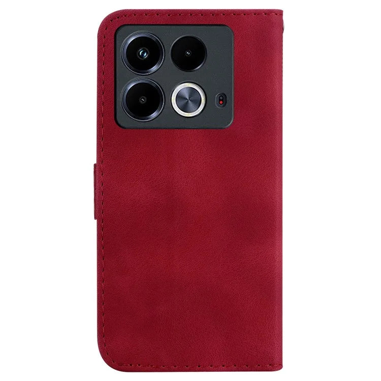 For Infinix Note 40 Shockproof Case Pattern Imprint PU Leather Phone Cover
