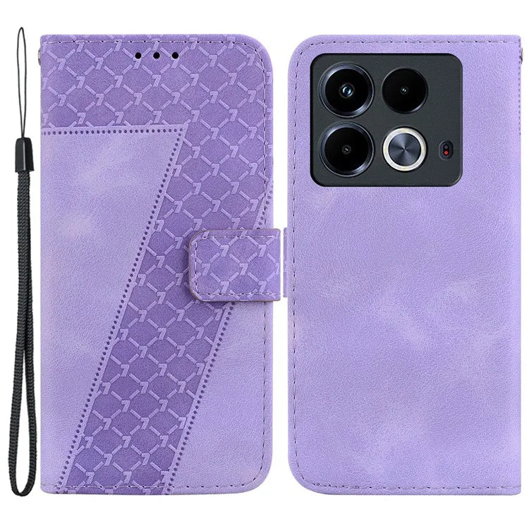 For Infinix Note 40 Shockproof Case Pattern Imprint PU Leather Phone Cover
