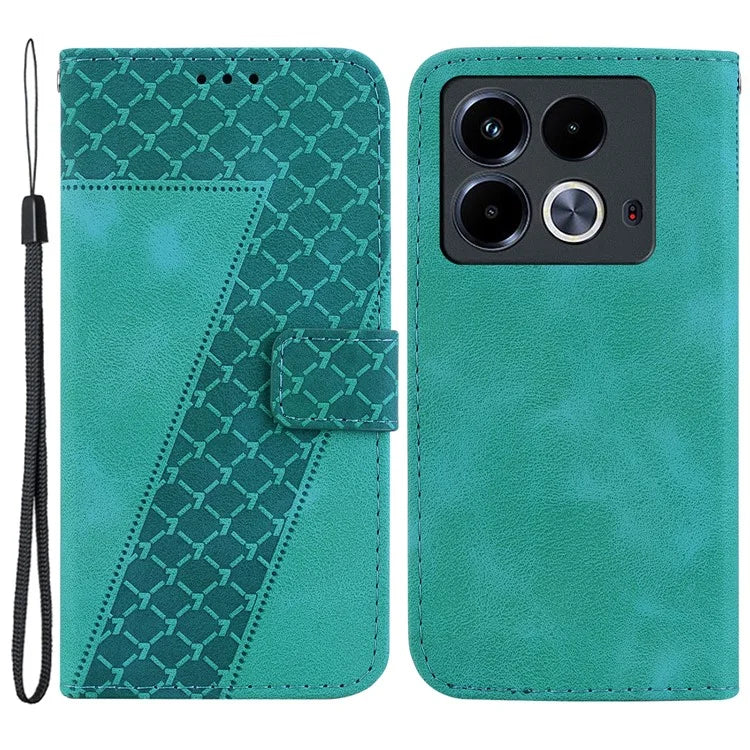 For Infinix Note 40 Shockproof Case Pattern Imprint PU Leather Phone Cover
