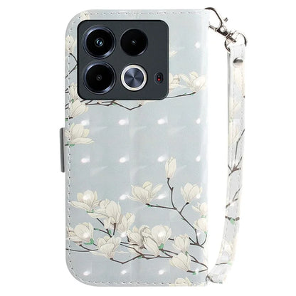 For Infinix Note 40 Phone Case 3D Pattern Print Leather Flip Wallet Cover