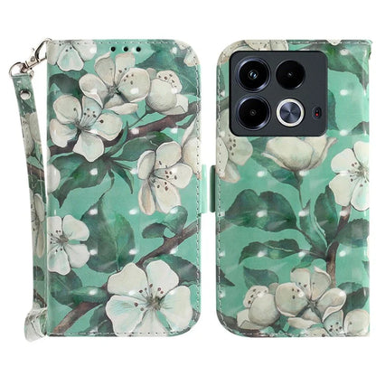 For Infinix Note 40 Phone Case 3D Pattern Print Leather Flip Wallet Cover