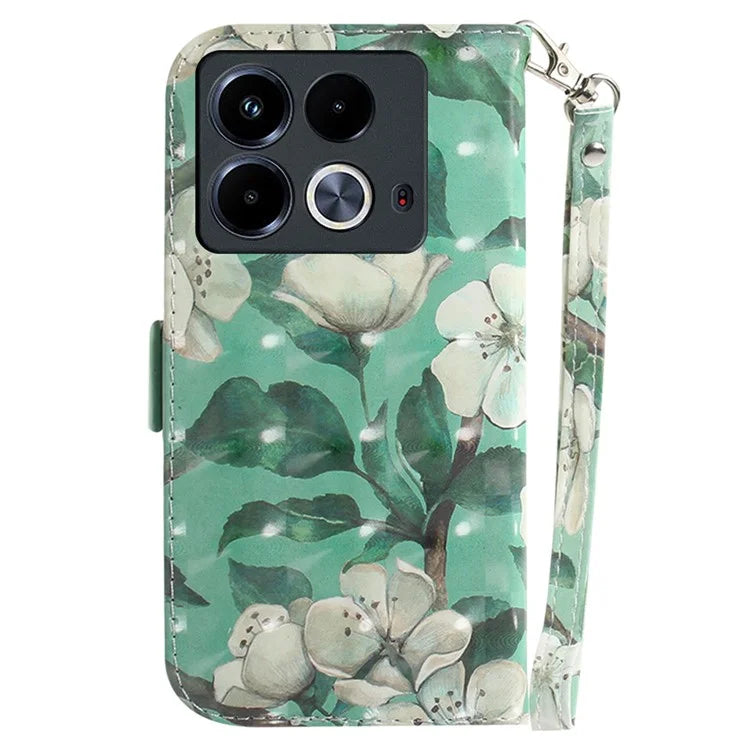 For Infinix Note 40 Phone Case 3D Pattern Print Leather Flip Wallet Cover