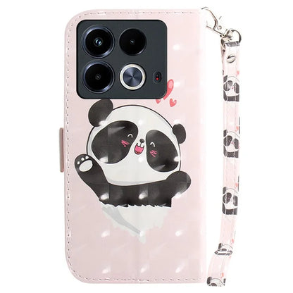 For Infinix Note 40 Phone Case 3D Pattern Print Leather Flip Wallet Cover