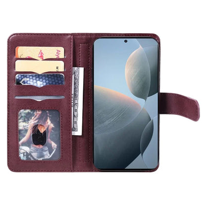 KT Multi-Functional Series-1 For Xiaomi Redmi K70 5G / K70 Pro 5G / Poco F6 Pro 5G Leather Case 10 Card Slots