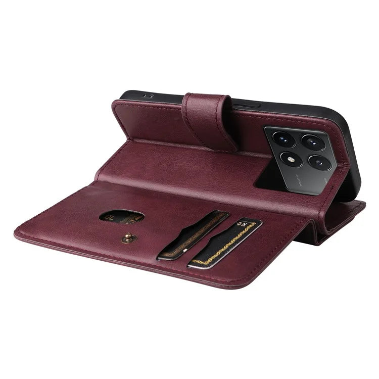 KT Multi-Functional Series-1 For Xiaomi Redmi K70 5G / K70 Pro 5G / Poco F6 Pro 5G Leather Case 10 Card Slots