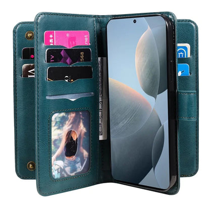 KT Multi-Functional Series-1 For Xiaomi Redmi K70 5G / K70 Pro 5G / Poco F6 Pro 5G Leather Case 10 Card Slots