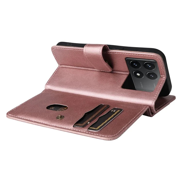 KT Multi-Functional Series-1 For Xiaomi Redmi K70 5G / K70 Pro 5G / Poco F6 Pro 5G Leather Case 10 Card Slots