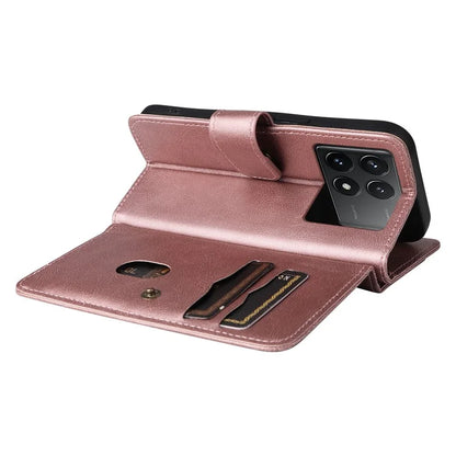 KT Multi-Functional Series-1 For Xiaomi Redmi K70 5G / K70 Pro 5G / Poco F6 Pro 5G Leather Case 10 Card Slots