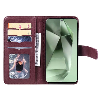 KT Multi-Functional Series-1 For Samsung Galaxy S24 FE Case Wallet PU Leather Phone Purse Bag
