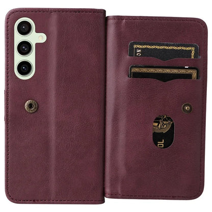 KT Multi-Functional Series-1 For Samsung Galaxy S24 FE Case Wallet PU Leather Phone Purse Bag